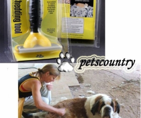 Фурминатор для вычесывания и удаления подшерстка у собак, 10 см