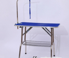 Стол для груминга складной (грумерский стол) с сеткой, штангой и петлей