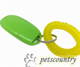 Кликер для дрессировки собак с кнопкой и браслетом