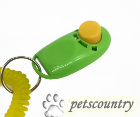 Кликер для дрессировки собак с кнопкой и браслетом